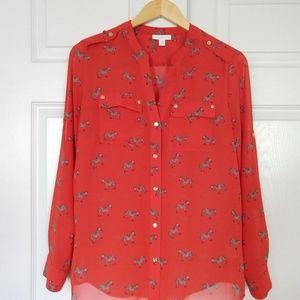 Women's Zebra Blouse